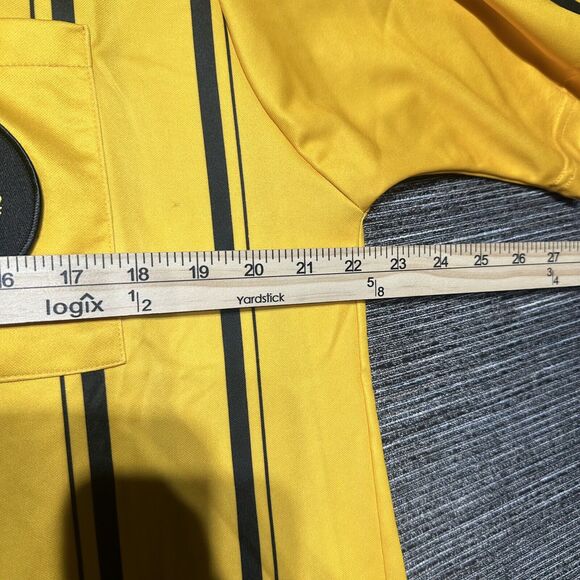 U.S. Soccer Federation Jersey Referee Shirt Men's L Yellow 2015 Short Sleeve - Picture 8 of 10